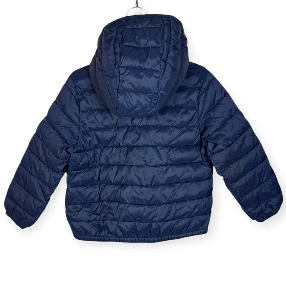 Old Navy Blue Puffer Jacket with Camouflage Lining